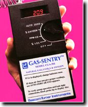 Bascom,Turner,Gas,Sentry,Combustible,Gas,CO,H2S,Oxygen,Monitor,CGA-501